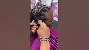 Get into this Loc Style✨ Book appointment www.NappStar.com #locs #locnation #locstyles #atllocs