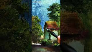 Oil Painting Landscape 38 By Yer Fayad Shorts