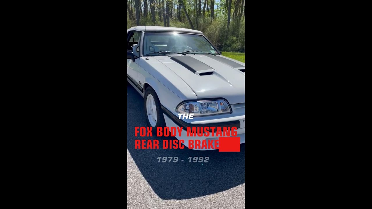 1979-1992 Fox Body Mustang or Capri with LEED Brakes' rear disc brake conversion kit