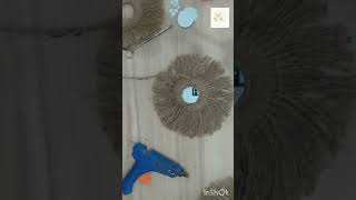 how to make wall hanging with jute rope amazing jute crafts trendingshorts trendingshorts