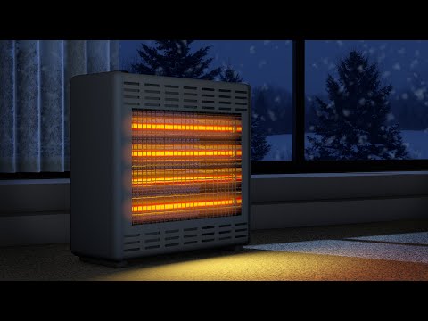 White Noise For Sleeping Heater Winter Wind Sounds 