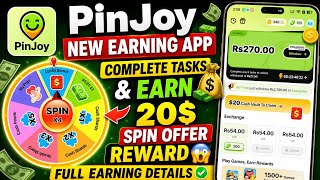 🔥 PinJoy New Earning App 2026 | $20 Spin Reward 😱 Full Earning & Withdrawal Proof screenshot 4