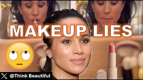 Meghan Markle caught LYING about her makeup!!
