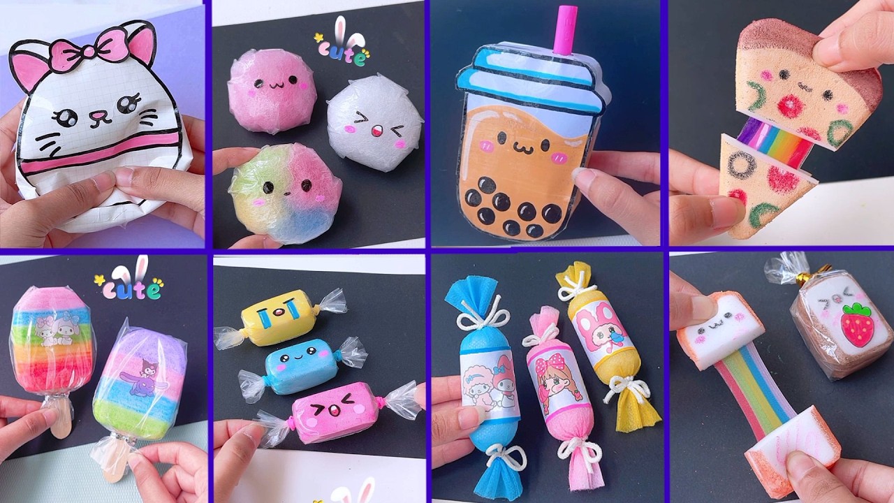 Squishy paper craft/ Easy craft ideas/ miniature /how to make /school project/Tonni art and craft