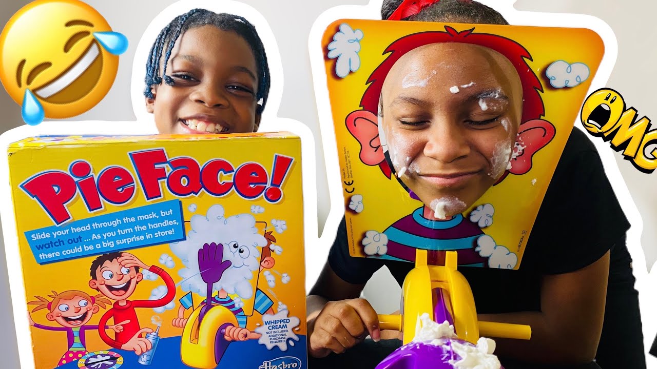 Pie face game funny - YouTube