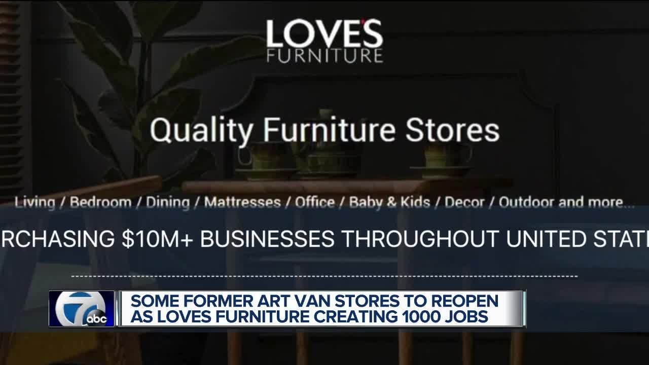 Some Former Art Van Stores To Reopen As Loves Furniture Youtube