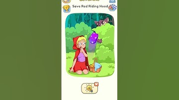 Dop 5 (delete one part) level 215 Save Red Riding Hood, walkthrough solutions-all levels #dop5
