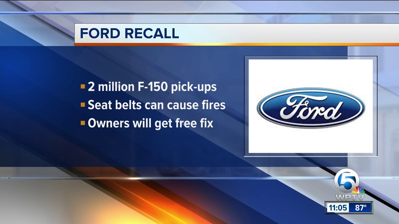 2 million F-150 pickups recalled