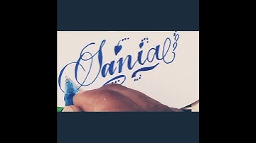 how to write Sania in stylish calligraphy 🌷💕💓#raza_calligraphy #short