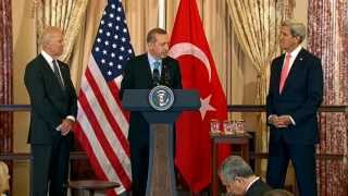 Secretary Kerry Delivers Remarks at a Lunch Honoring Turkish Prime Minister Erdogan