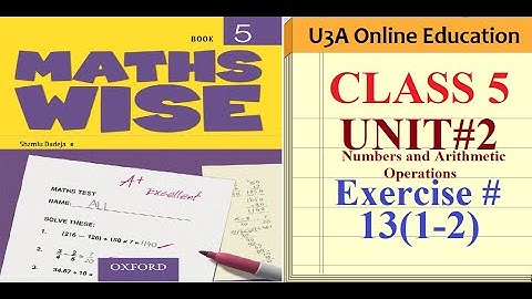 OXFORD Maths Wise Book 5|Class 5 Unit 2 exercise 12(1-2) |Urdu/Hindi