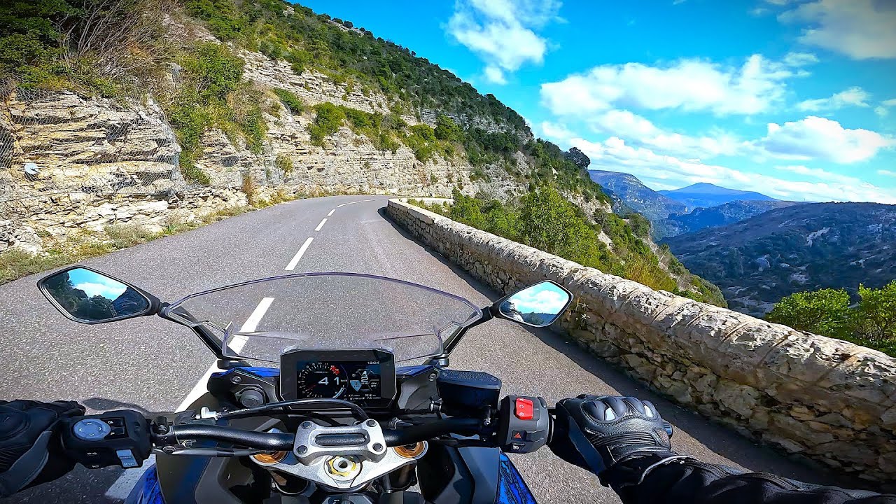 Dangerous Twisty Road POV Ride Suzuki GSXS1000 GT Motorbike/ Top speed
