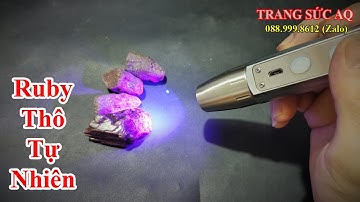 Đá Ruby Đỏ Thô Tự Nhiên Và Cách Nhận Biết