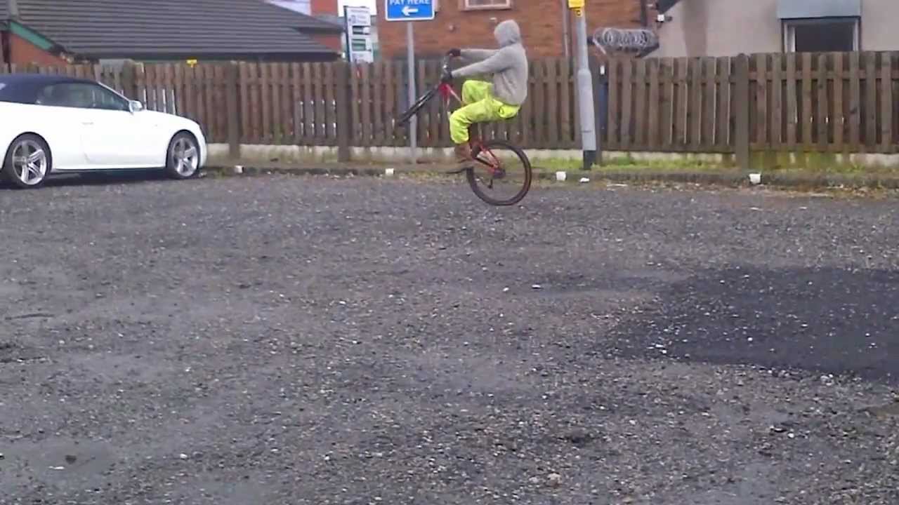 pedal bike wheelie YouTube