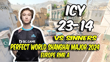 Cloud9 ICY (23/14) vs SINNERS (Dust2) @ Perfect World Shanghai Major 2024 Europe RMR A | CS2 POV