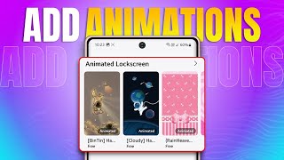 How to Add Lock Screen Animations Samsung Galaxy Phone | Enable Lock Screen Animation