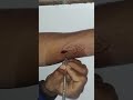 Gel Pen Art: Blooded Sword Temporary Tattoo"....#tattoo #art #drawing #bodyarts"