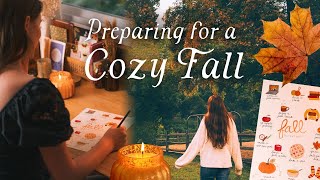 Getting Ready for Fall  Tidying, Crafting, and Making a Fall Bucket List  A Cozy Autumn Vlog