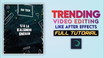 New Trending lyrics editing tutorial alight motion 2021 || In Telugu || Sai Tech Official 🔥⚡