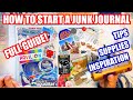How to Start Junk Journaling - Best Supplies and Tips for a Junk Journal!