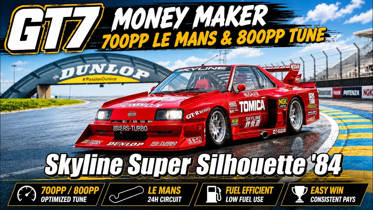 GT7 Money Maker | Nissan Skyline Super Silhouette '84 | 700PP Le
