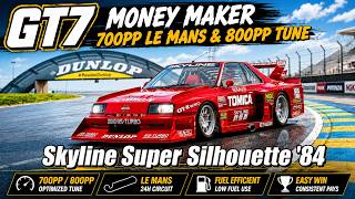 GT7 Money Maker | Nissan Skyline Super Silhouette '84 | 700PP Le Mans &amp; 800PP Tune (Update 1.70)