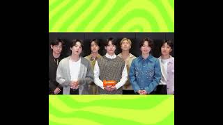 @BTS won FAVORITE MUSIC GROUP at the 2022 Nickelodeon Kid's Choice Awards 🎉