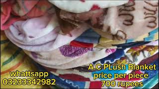 sale for a A.C Blanket China import price per piece 700 rupees my contact 03233342982