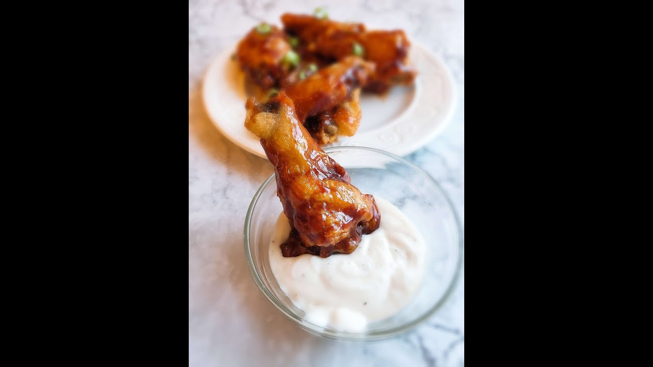 Oven Baked BBQ Chicken Wings YouTube