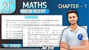 Class 11 Maths  Chapter 1 || Sets Solutions || Exercise 1.3 || Md Sir Class 11
