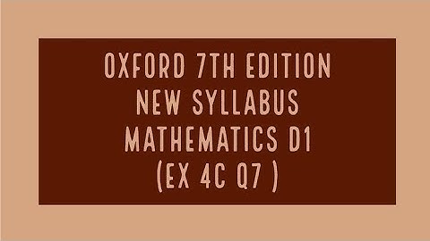 Basic algebra and algebraic manipulation Ex 4c Q 7 NSM1 (D1)|Study Room