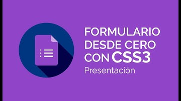 CURSO: Formulario desde cero con CSS y CSS3 | @cursania