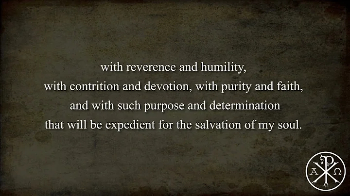 Prayer: Thomas Aquinas Prayer Before Mass