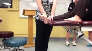 Talocrural Joint Posterior Glide (Supine)