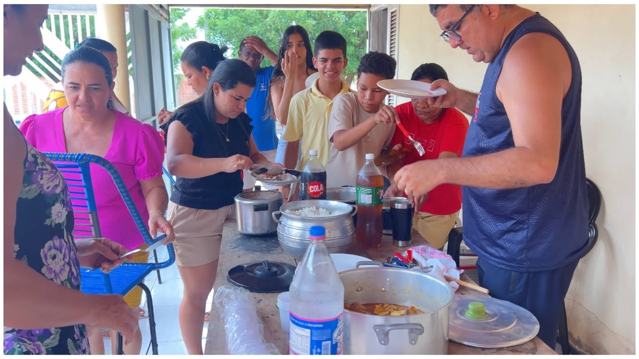 ALMOÇO ESPECIAL NO MARANHÃO FAMÍLIA ALEGRE E REUNIDA E A VIAGEM DE VOLTA AO PIAUÍ. 