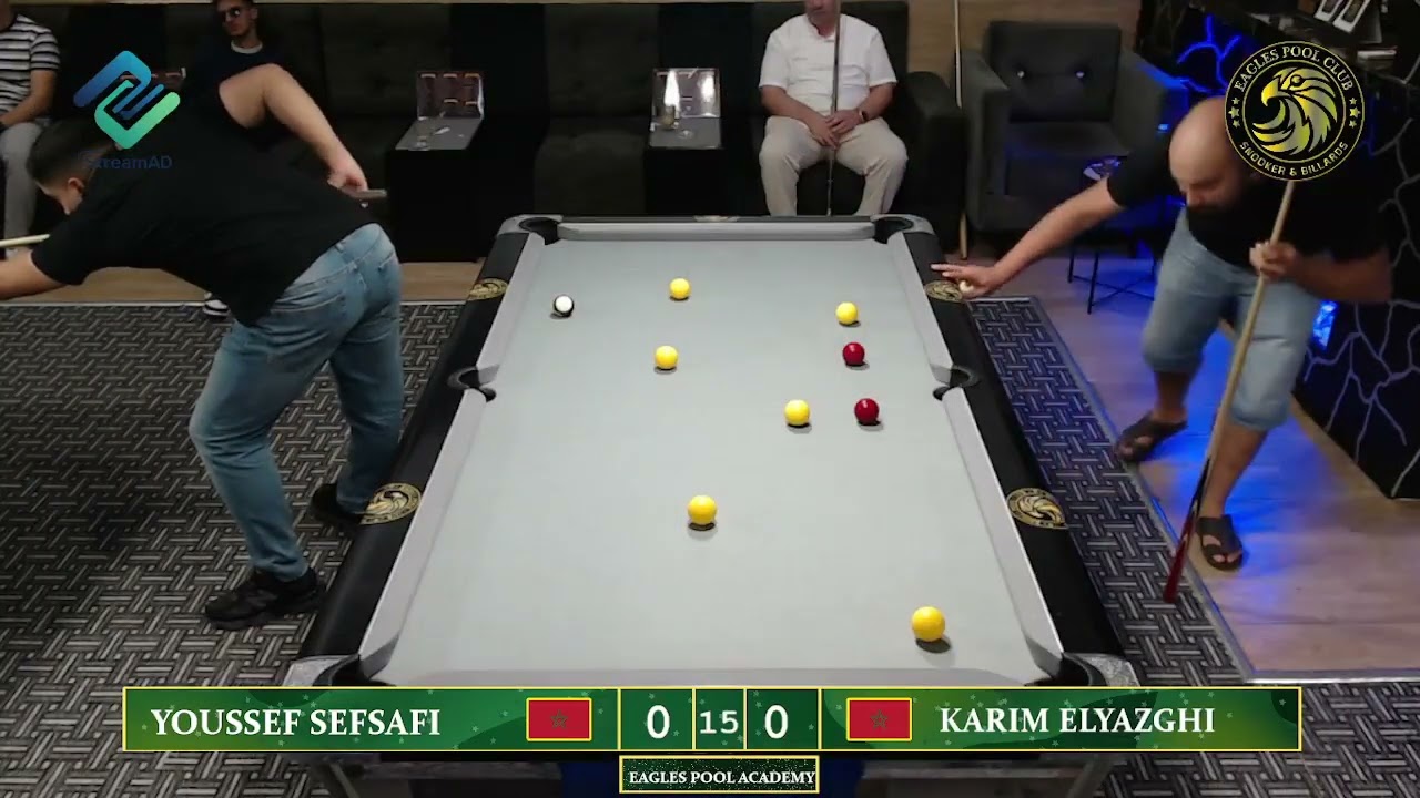 Epic 8-Ball Battle: Youssef Sefsafi vs Karim Elyazghi | Eagles Pool Tournament