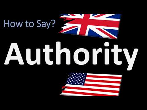 How to Pronounce Authority? | UK British Vs USA American English Pronunciation