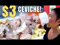 EPIC $3 Ceviche & Leche de Tigre in Lima 🇵🇪 | PERUVIAN STREET FOOD Surquillo LIMA CHEAP EATS