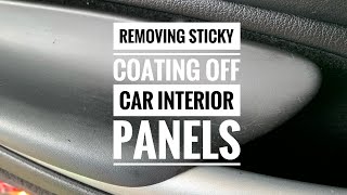 How to Clean the Sticky Rubber Coating Off Your Car's Interior Panels  VW, Audi, Porsche and others