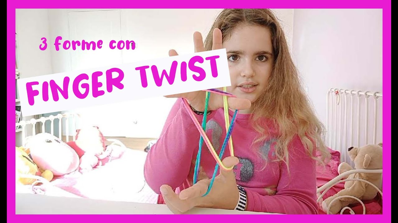 FINGER TWIST - tutorial - 3 forme con lo spago per dita - giochi con lo spago