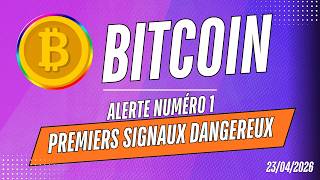 BITCOIN ALERTE NUMÉRO 1 ❗premiers SIGNAUX DANGEREUX ? Analyse crypto &amp; news ✅