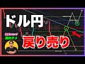 【FXドル円最新予想】戻り売り!クロス円はショート優勢!週足終値に注目