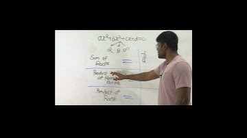 sum and product of root for cubic #maths