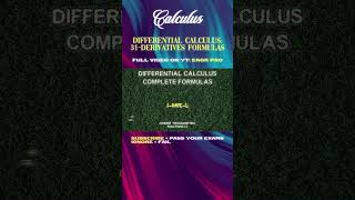 This Method Makes Derivatives Formulas Stick Forever - Differential Calculus part 1