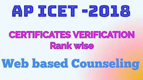 ap icet counselling dates 2018