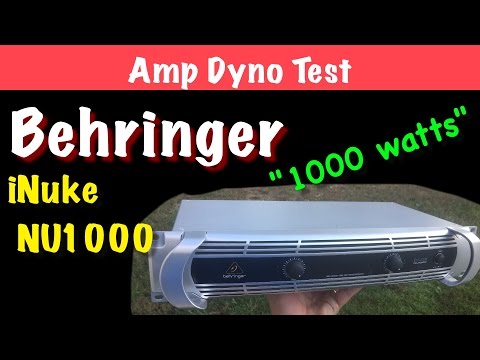 Behringer iNuke NU1000 Amp Dyno Test