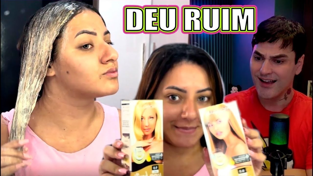 DESCOLORIU O CABELO COM BRAÉ PRA FICAR LOIRA E O CABELO EMBORRACHOU