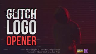 Glitch Logo Opener Premiere Pro Templates