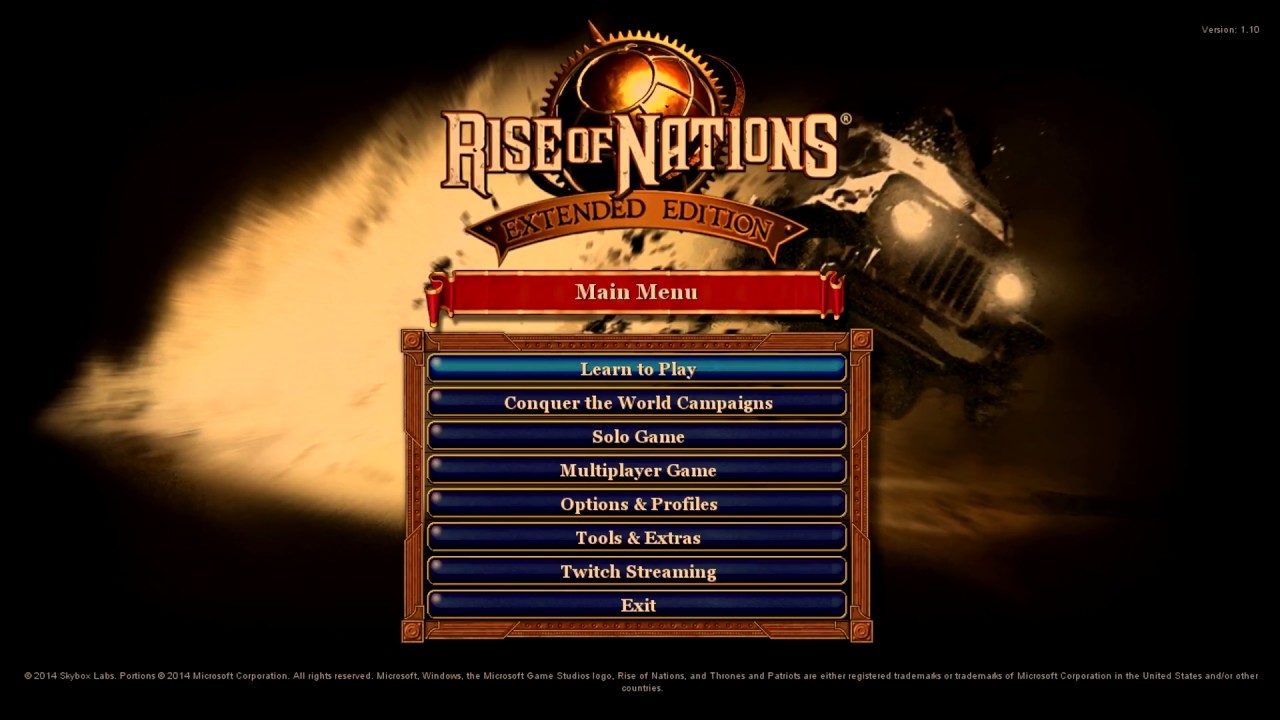 Rise of Nations: Extended Edition - Main Menu Theme 