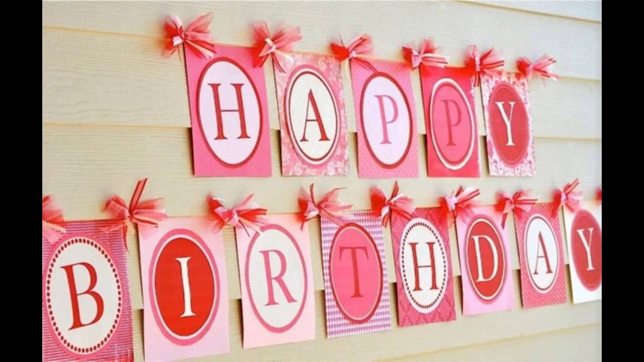  Easy Simple birthday party decoration YouTube